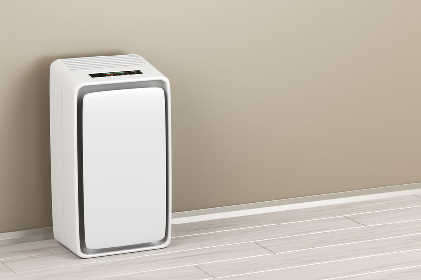 Electric air purifier in the room